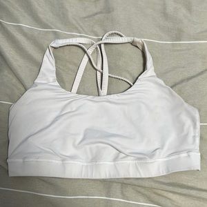 White sports bra